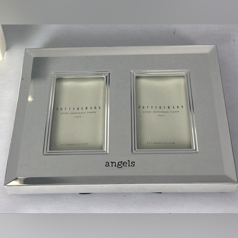Pottery Barn Dual Silver Frame